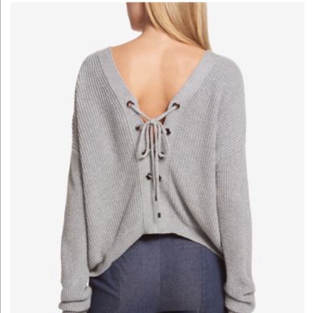 DKNY Lace Up Sweater